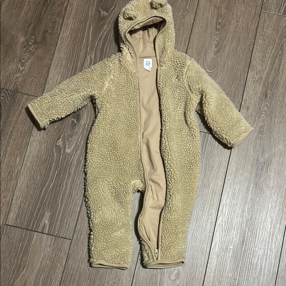 Cozy Beige Kids One Piece - Picture 1 of 3